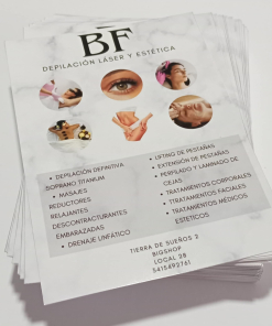 Folletos 9x13 papel fotografico