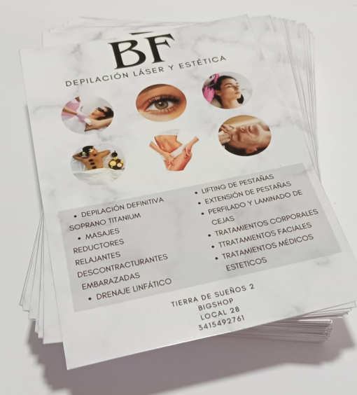 Folletos 9x13 papel fotografico