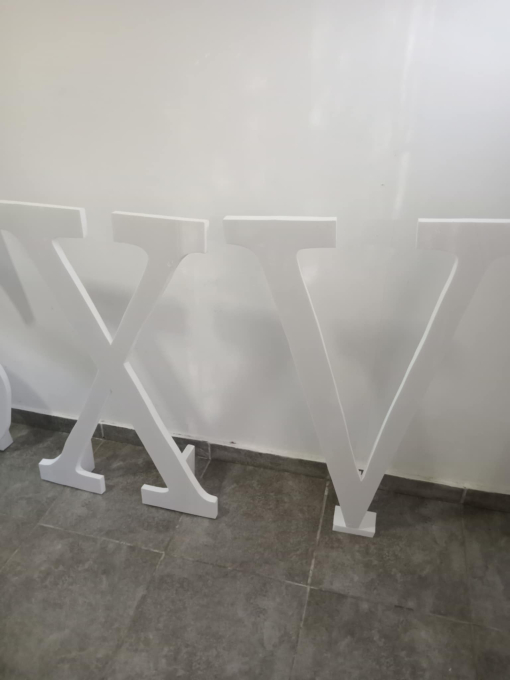 Letras o números de 80cm