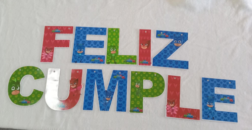 Banderin forma de letra
