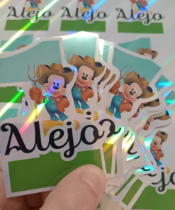Sticker Holográfico 5 a 7cm