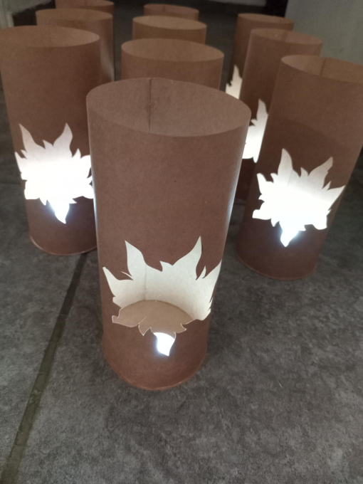 Velador con vela led