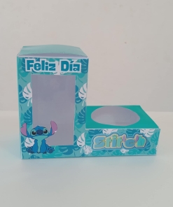 Cajita porta vaso y golosinas