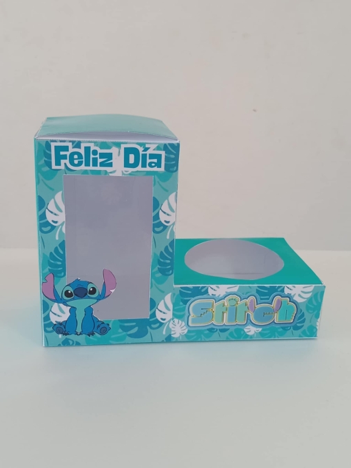 Cajita porta vaso y golosinas